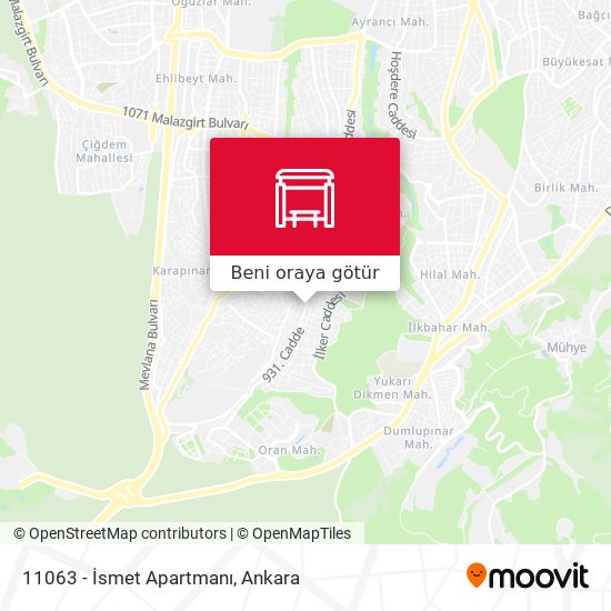 11063 - İsmet Apartmanı harita