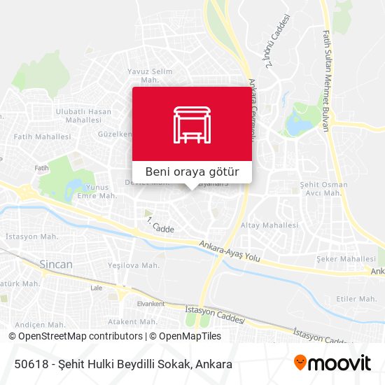 50618 - Şehit Hulki Beydilli Sokak harita