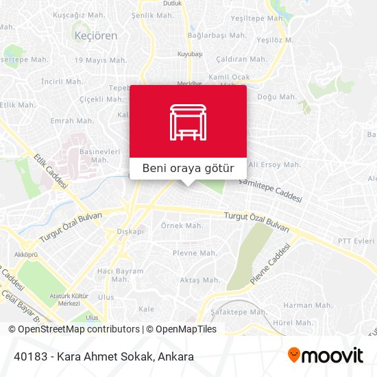 40183 - Kara Ahmet Sokak harita