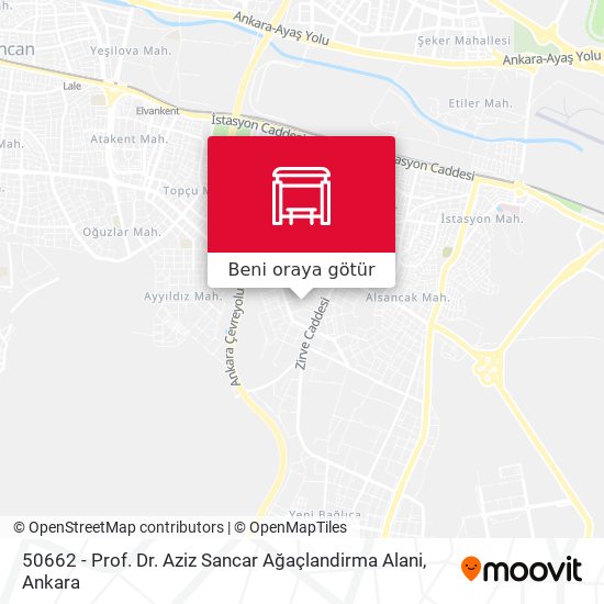 50662 - Prof. Dr. Aziz Sancar Ağaçlandirma Alani harita