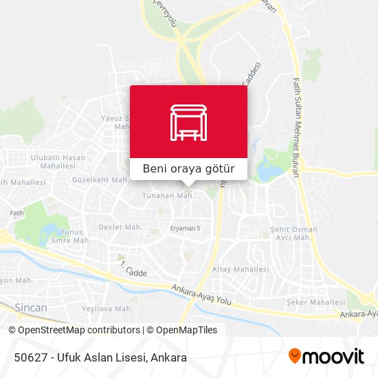 50627 - Ufuk Aslan Lisesi harita
