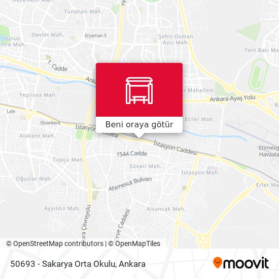 50693 - Sakarya Orta Okulu harita