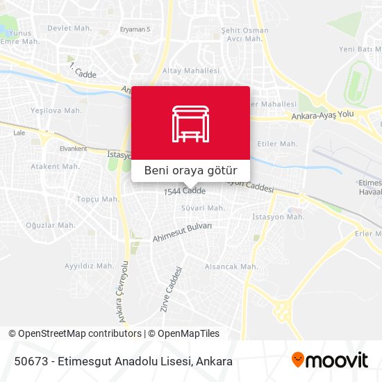 50673 - Etimesgut Anadolu Lisesi harita