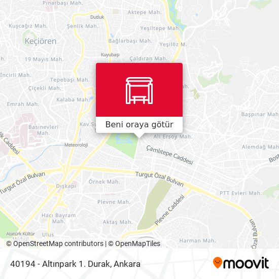 40194 - Altınpark 1. Durak harita