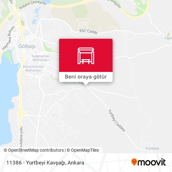 11386 - Yurtbeyi Kavşağı harita