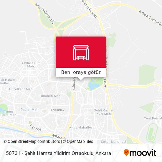 50731 - Şehit Hamza Yildirim Ortaokulu harita