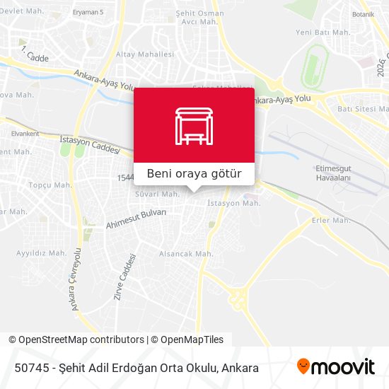 50745 - Şehit Adil Erdoğan Orta Okulu harita