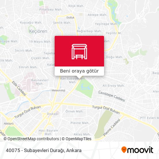 40075 - Subayevleri Durağı harita