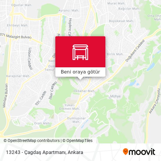 13243 - Çagdaş Apartmanı harita