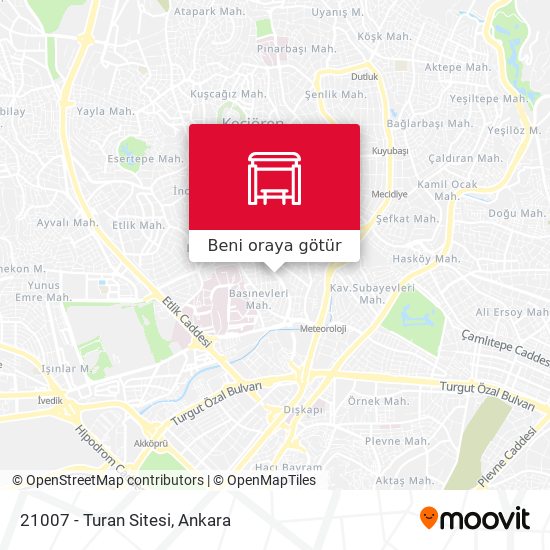 21007 - Turan Sitesi harita