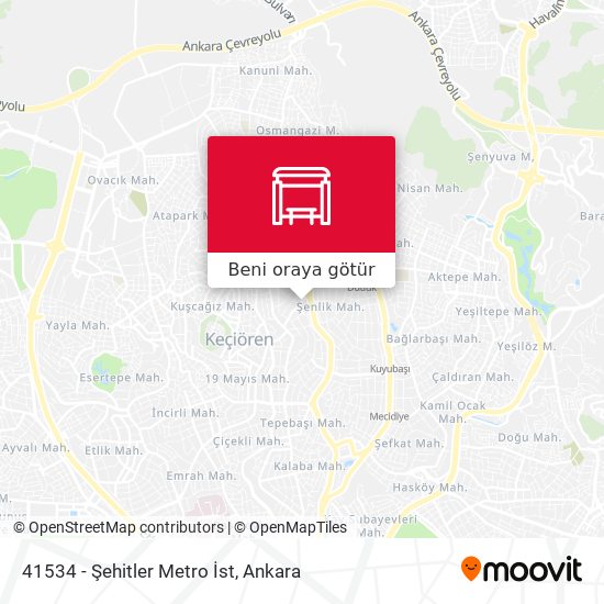 41534 - Şehitler Metro İst harita
