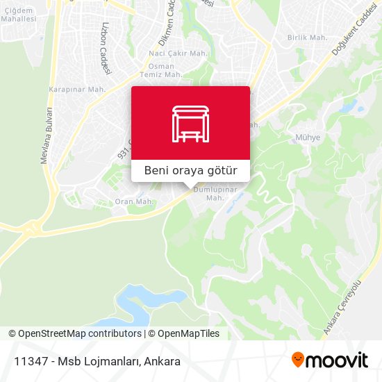 11347 - Msb Lojmanları harita