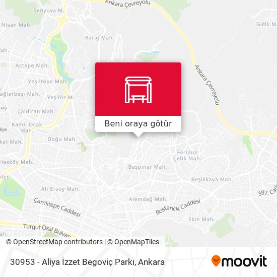 30953 - Aliya İzzet Begoviç Parkı harita