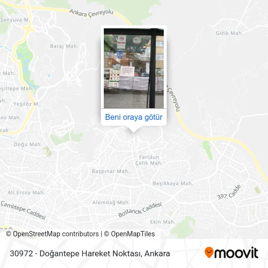 30972 - Doğantepe Hareket Noktası harita