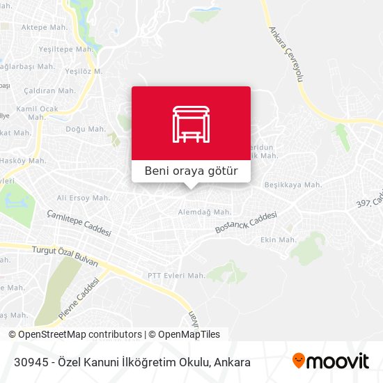 30945 - Özel Kanuni İlköğretim Okulu harita