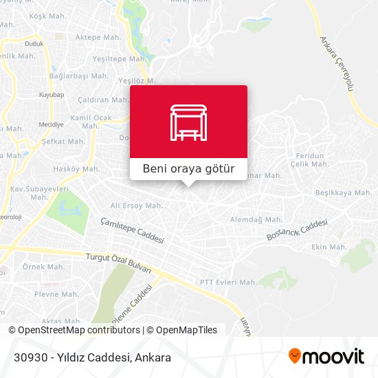 30930 - Yıldız Caddesi harita