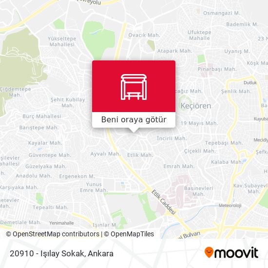20910 - Işılay Sokak harita