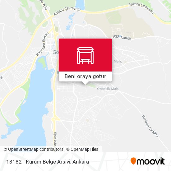 13182 - Kurum Belge Arşivi harita