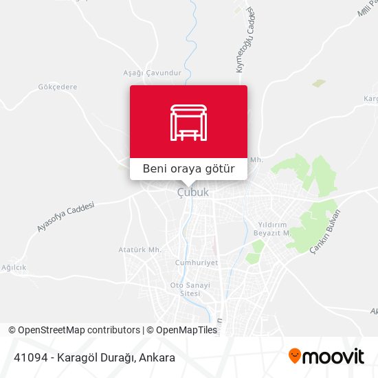 41094 - Karagöl Durağı harita