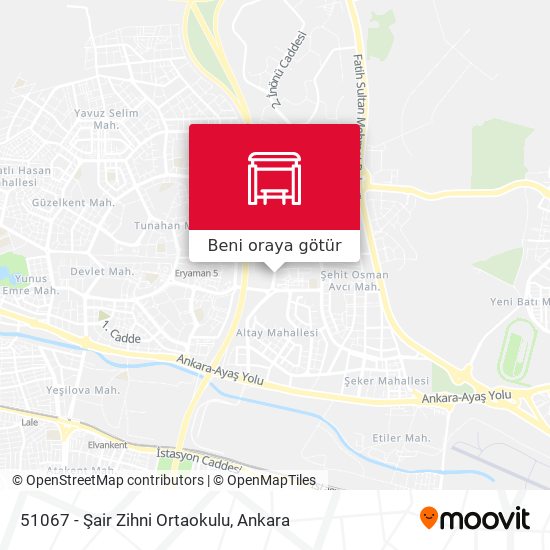 51067 - Şair Zihni Ortaokulu harita