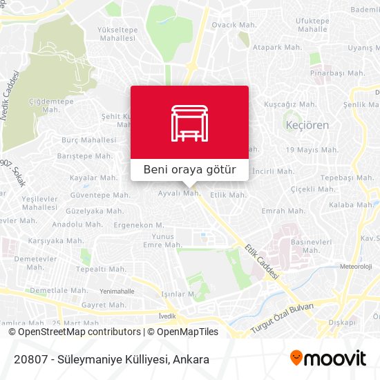 20807 - Süleymaniye Külliyesi harita