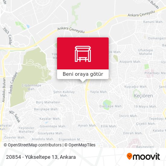 20854 - Yükseltepe 13 harita