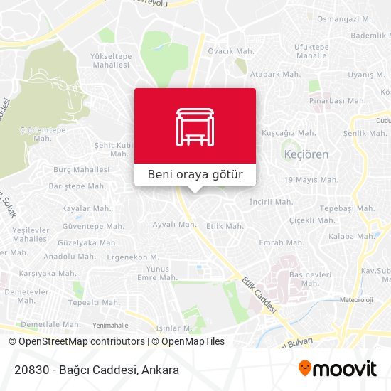 20830 - Bağcı Caddesi harita