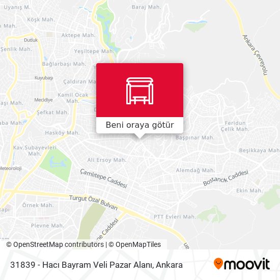 31839 - Hacı Bayram Veli Pazar Alanı harita