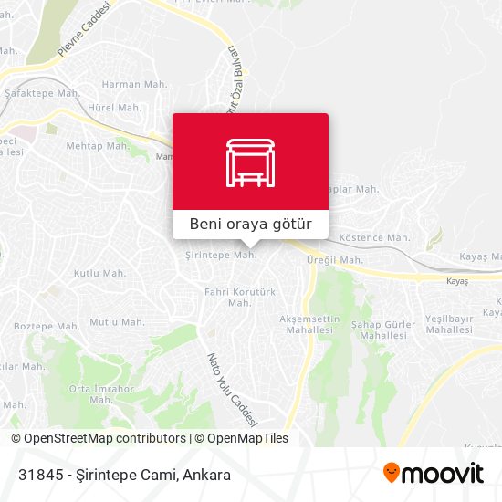 31845 - Şirintepe Cami harita