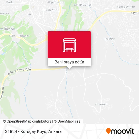 31824 - Kuruçay Köyü durağı - Güzergahlar, Saatler ve Ücretler