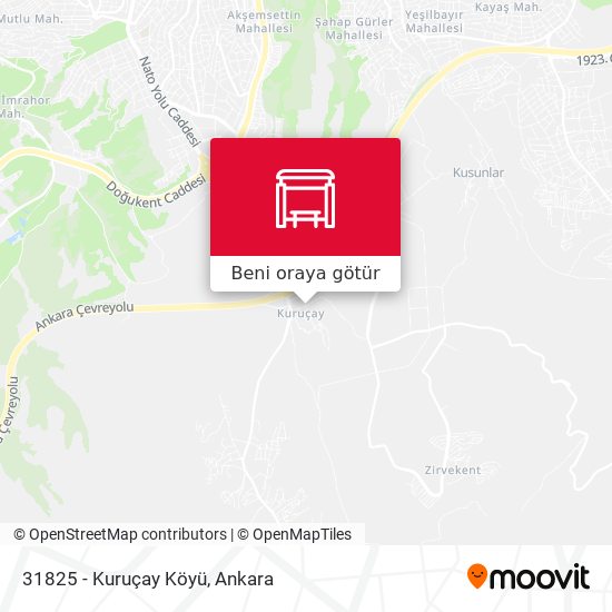 31825 - Kuruçay Köyü harita