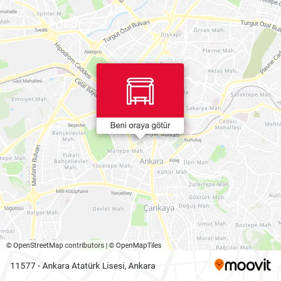 11577 - Ankara Atatürk Lisesi harita