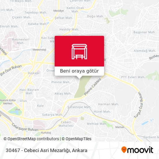 30467 - Cebeci Asri Mezarlığı harita