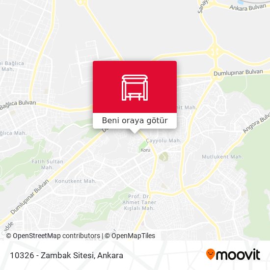 10326 - Zambak Sitesi harita