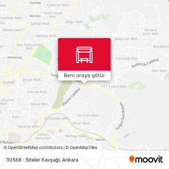 30568 - Siteler Kavşağı harita