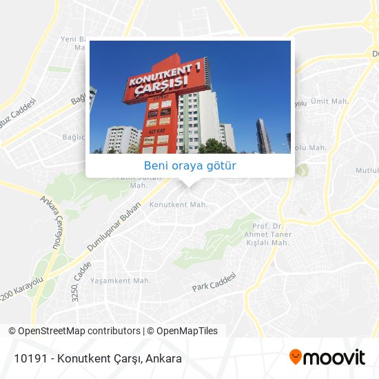 10191 - Konutkent Çarşı harita
