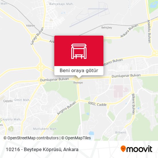 10216 - Beytepe Köprüsü harita