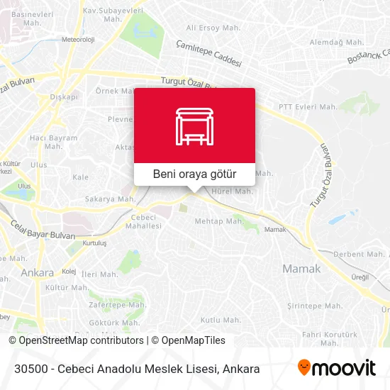 30500 - Cebeci Anadolu Meslek Lisesi harita
