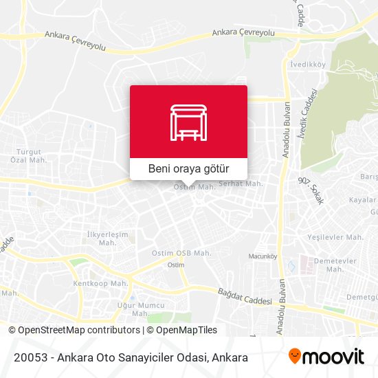20053 - Ankara Oto Sanayiciler Odasi harita