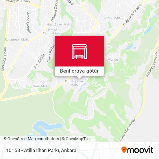 10153 - Atilla İlhan Parkı harita