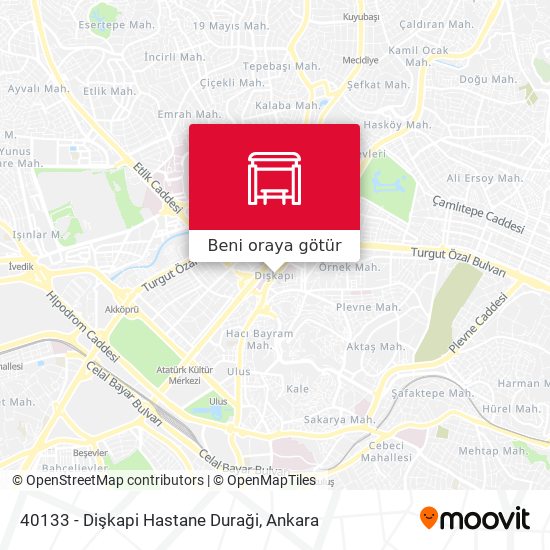 40133 - Dişkapi Hastane Duraği harita