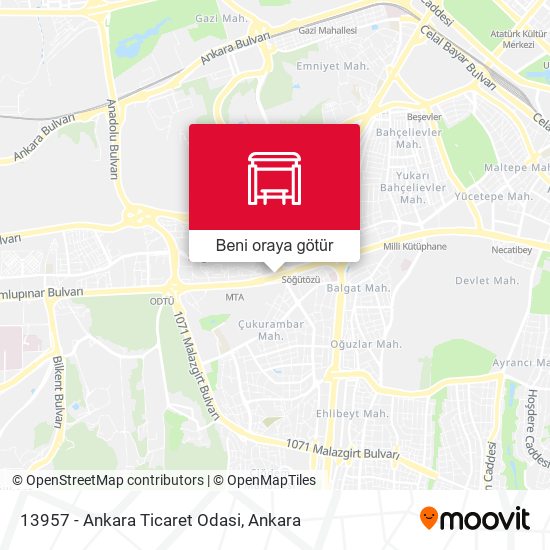 13957 - Ankara Ticaret Odasi harita