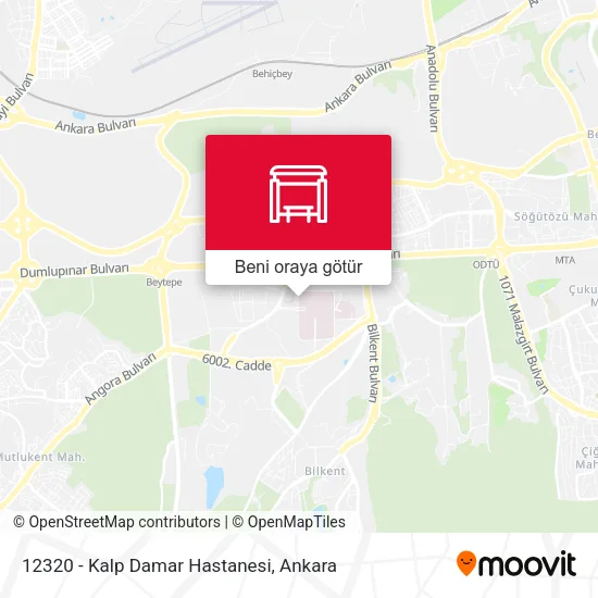 12320 - Kalp Damar Hastanesi harita