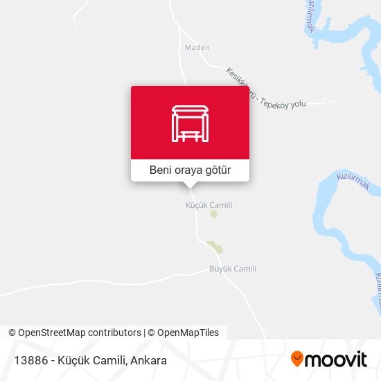 13886 - Küçük Camili harita