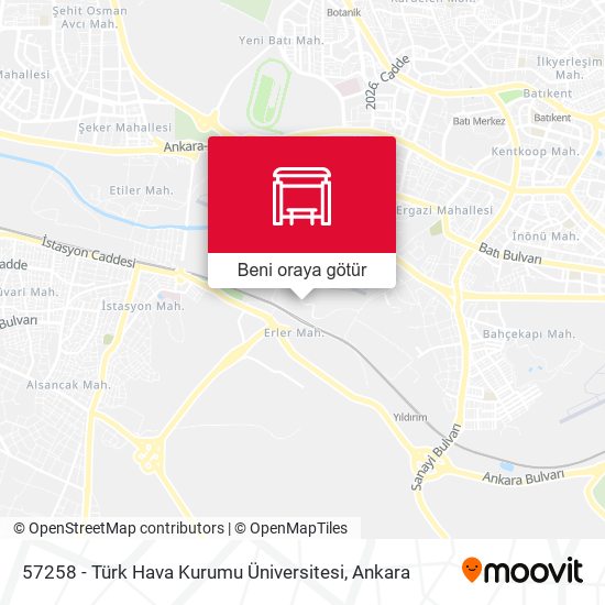 57258 - Türk Hava Kurumu Üniversitesi harita