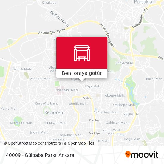 40009 - Gülbaba Parkı harita