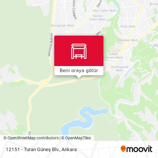 12151 - Turan Güneş Blv. harita