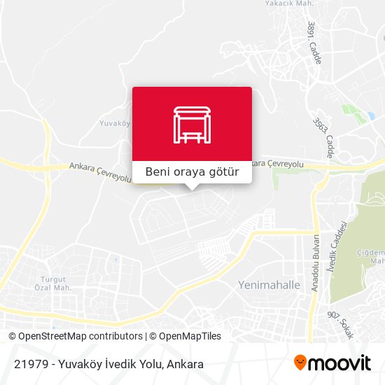 21979 - Yuvaköy İvedik Yolu harita
