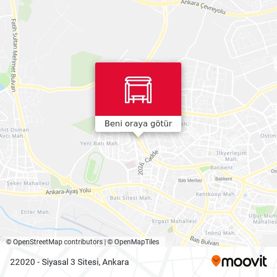 22020 - Siyasal 3 Sitesi harita