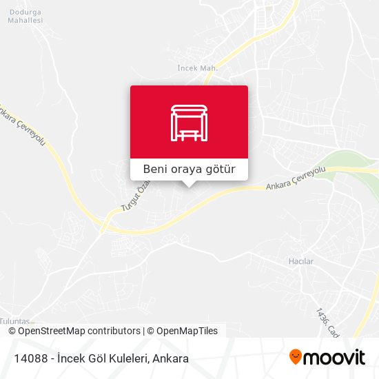 14088 - İncek Göl Kuleleri harita